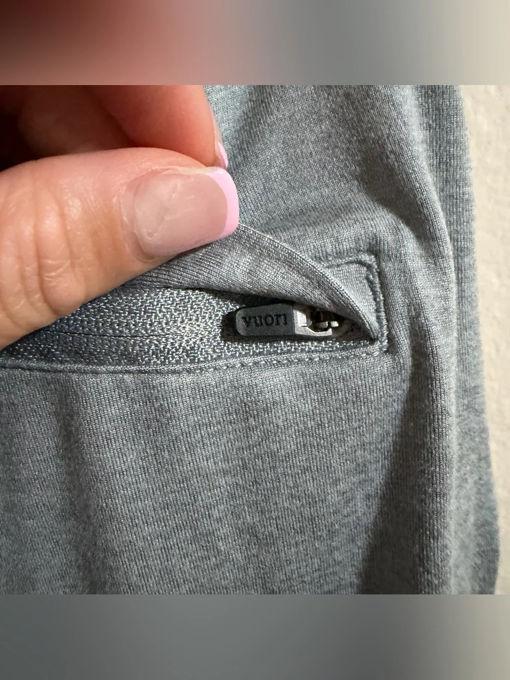 Vuori Men's Ponto Performance Pant Steel Blue Gray Knit Lounge Jogger Size M
